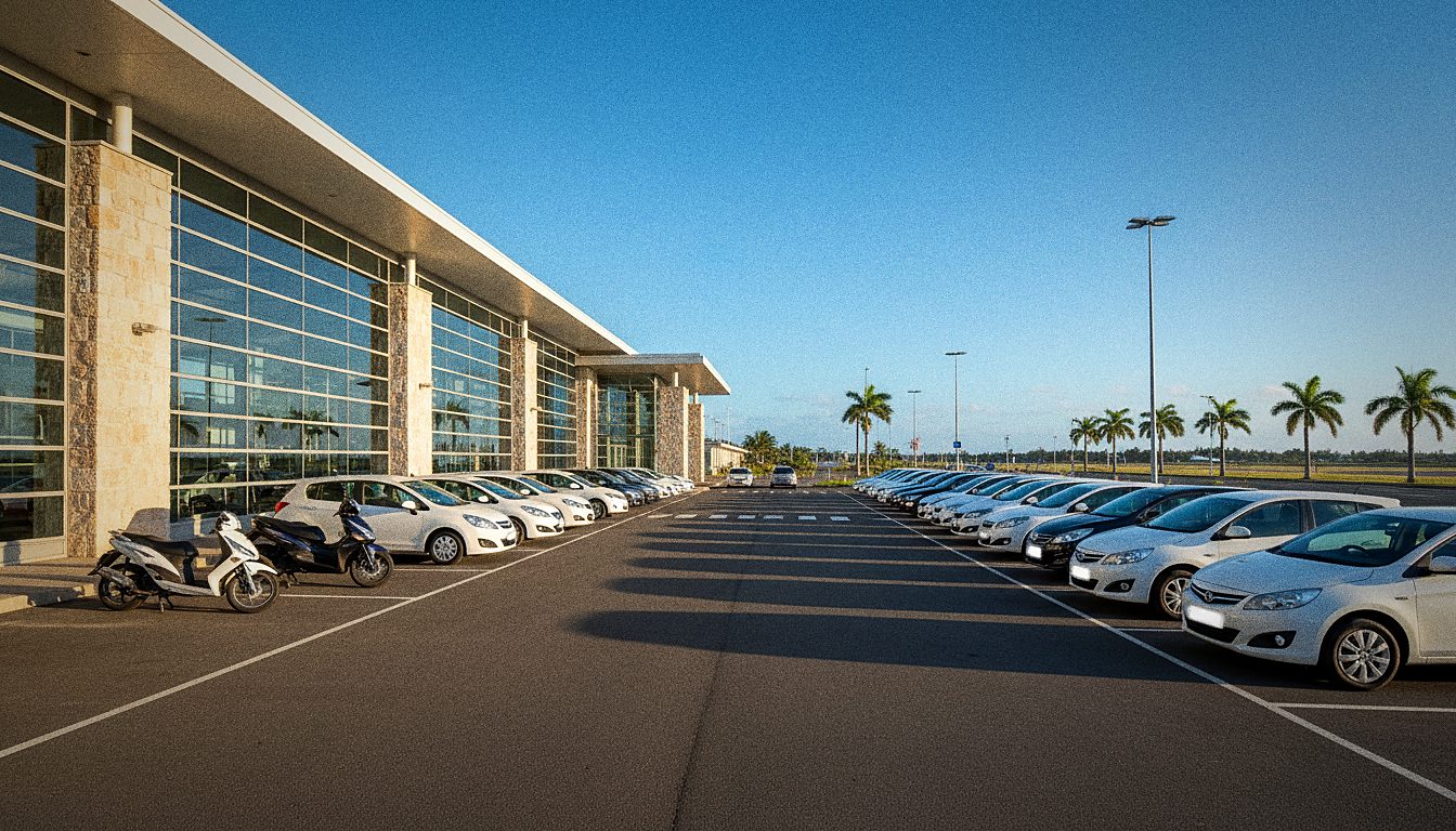 Comptoir AKD Car & Scooter Rental au Niveau 0 du Car Rental Building, aéroport SSR, Plaine Magnien, Île Maurice